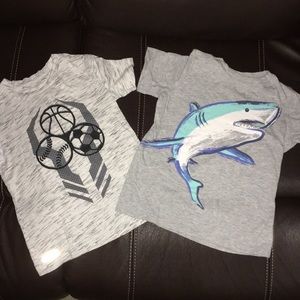 Boys toddler T-shirts Shark 🦈 and Sports theme